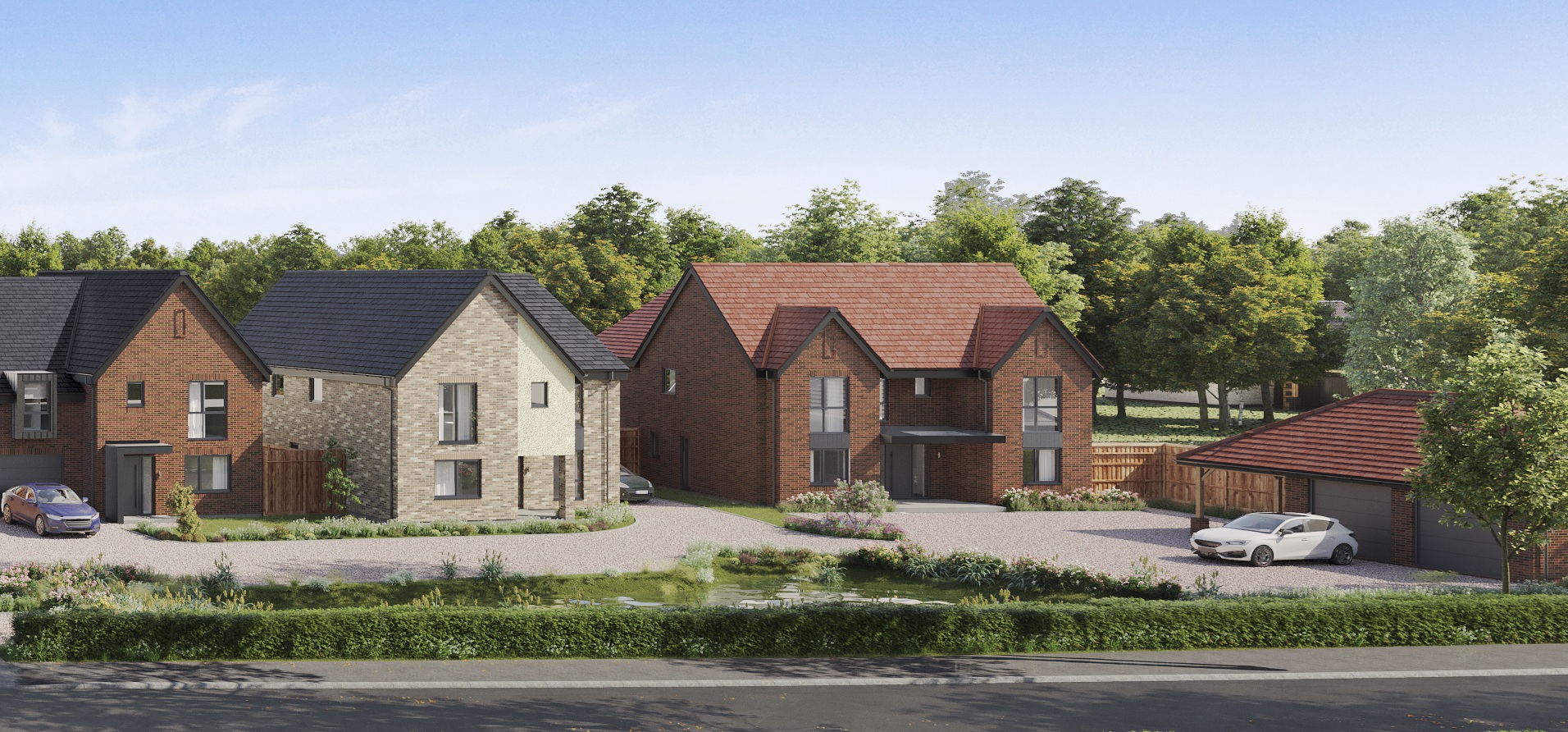 Orchard Homes School Lane Spooner Row Plot 7 CGI